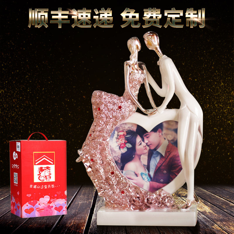 婚庆新婚创意礼物摆件 给闺蜜一份有温度的定制祝福